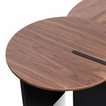 Nest of Ewing Light Walnut Coffee Table - Black Legs Coffee Table KD-Core   