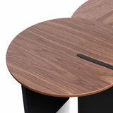 Nest of Ewing Light Walnut Coffee Table - Black Legs Coffee Table KD-Core   