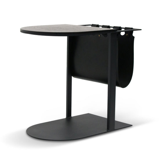 Ex- Display - Gonzales 55cm Side Table - Full Black Side Table M-Sun-Core   