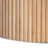 Macleod 1.3m Marble Top Oval Coffee Table - Natural Coffee Table Dwood-Core   