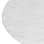 Macleod 1.3m Marble Top Oval Coffee Table - Natural Coffee Table Dwood-Core   