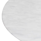 Macleod 1.3m Marble Top Oval Coffee Table - Natural Coffee Table Dwood-Core   