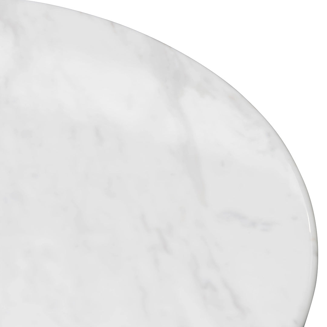 Macleod 1.3m Marble Top Oval Coffee Table - Natural Coffee Table Dwood-Core   