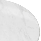 Macleod 1.3m Marble Top Oval Coffee Table - Natural Coffee Table Dwood-Core   