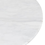 Macleod 1.3m Marble Top Oval Coffee Table - Natural Coffee Table Dwood-Core   