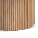 Macleod 1.3m Marble Top Oval Coffee Table - Natural Coffee Table Dwood-Core   