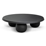Maxine 100cm Elm Ball Coffee Table - Full Black Coffee Table Nicki-Core   