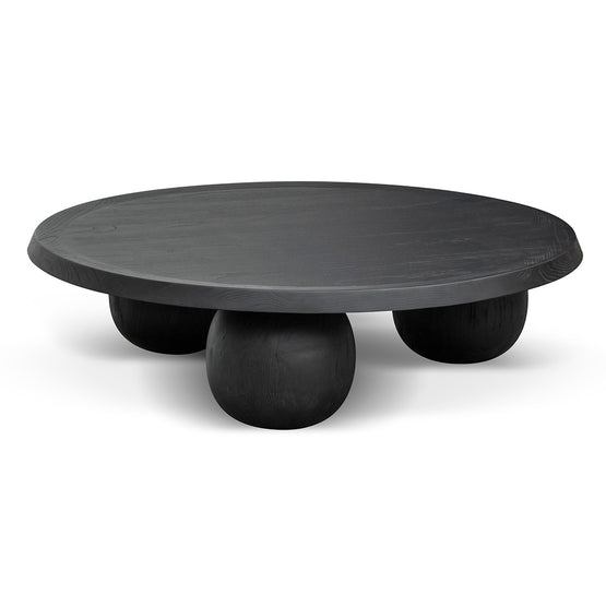 Maxine 100cm Elm Ball Coffee Table Full Black Interior Secrets