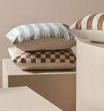 Set of 2 - Check 50cm Square Cushion - Hazel CU7091-WAx2