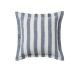 Ex Display - Weave Luca 50cm European Linen Stripe Cushion - Ocean Cushion Weave-Local