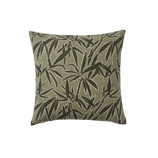 Ex Display - Weave Guadeloupe 50cm Linen Blend Cushion - Olive Cushion Weave-Local   