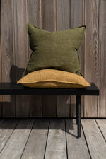 Mulberi Flaxmill Linen Cushion - Winter Moss CU7391-FRX