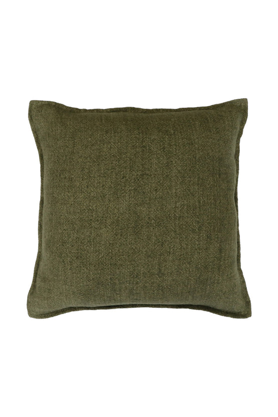 Mulberi Flaxmill Linen Cushion - Winter Moss CU7391-FRX
