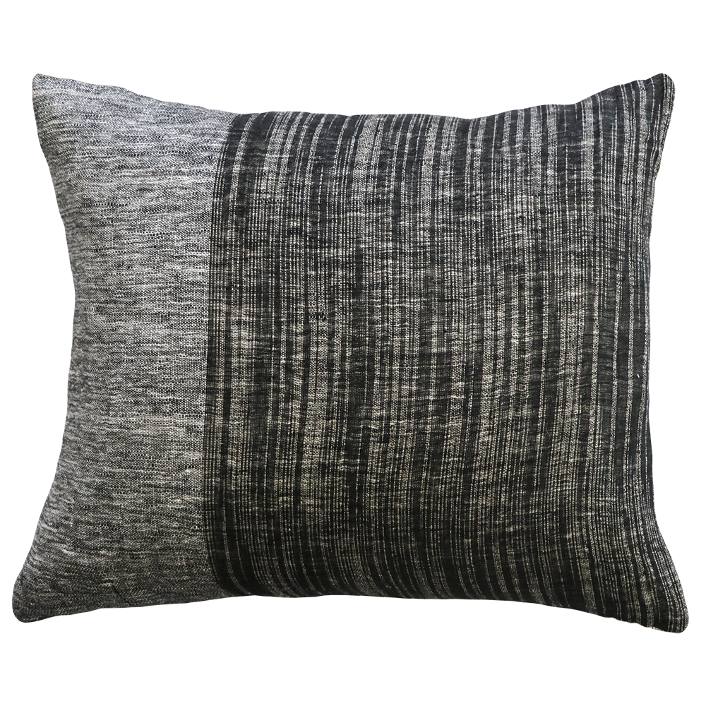 Ex Display - Baya Modern Anderson Double-Sided Cushion - Black Cushion Furtex-Local