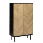 Calvin Oak Herringbone Cabinet - Natural DT7166-IN