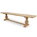 Titan 2m Reclaimed ELM Wood Bench - Natural Dining Bench Reclaimed-Core