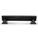 Davila 1.9m Elm Bench - Full Black Bench Nicki-Core   