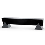 Davila 1.9m Elm Bench - Full Black Bench Nicki-Core   