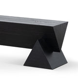 Davila 1.9m Elm Bench - Full Black Bench Nicki-Core   