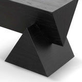 Davila 1.9m Elm Bench - Full Black Bench Nicki-Core   