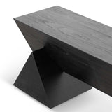 Davila 1.9m Elm Bench - Full Black Bench Nicki-Core   