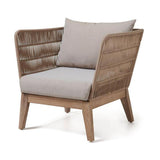 Zane Acacia Wood Fabric Armchair Armchair The Form-Local   