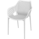 Aro Indoor / Outdoor Dining Armchair - White Outdoor Chair Furnlink-Local   
