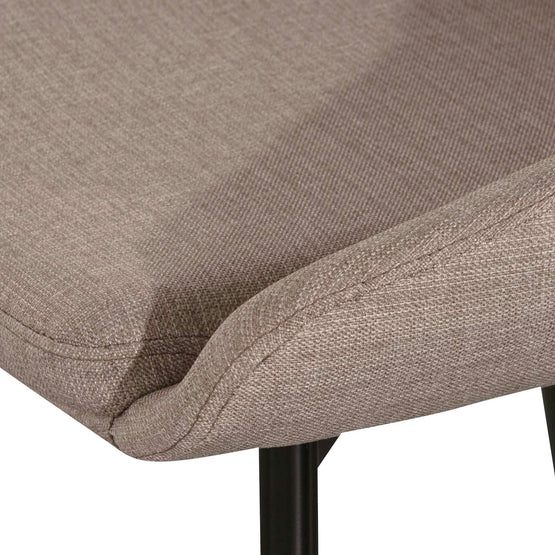 Set of 2 - Alfie Fabric Dining Chair - Brown Grey DC2001-SEx2