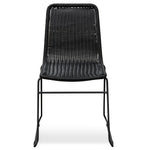 Ex Display - Cortez Rattan Seat Dining Chair - Full Black Dining Chair New Home-Core   