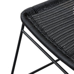 Ex Display - Cortez Rattan Seat Dining Chair - Full Black Dining Chair New Home-Core   