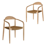 Set of 2 -  Glynis Eucalyptus Timber Dining Chair - Beige DC3372-LAx2