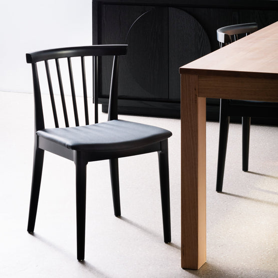 Garret Wooden Dining Chair - Full Black DC6042-SD