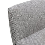 Rivera Fabric Dining Chair - Graphite Grey - Black Legs Dining Chair K Sofa-Core