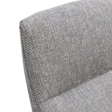 Rivera Fabric Dining Chair - Graphite Grey - Black Legs Dining Chair K Sofa-Core