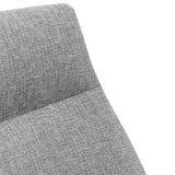 Rivera Fabric Dining Chair - Graphite Grey - Black Legs Dining Chair K Sofa-Core