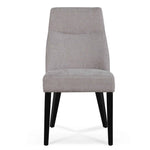 Rivera Fabric Dining Chair - Oyster Beige - Black Legs - Last One Dining Chair K Sofa-Core   