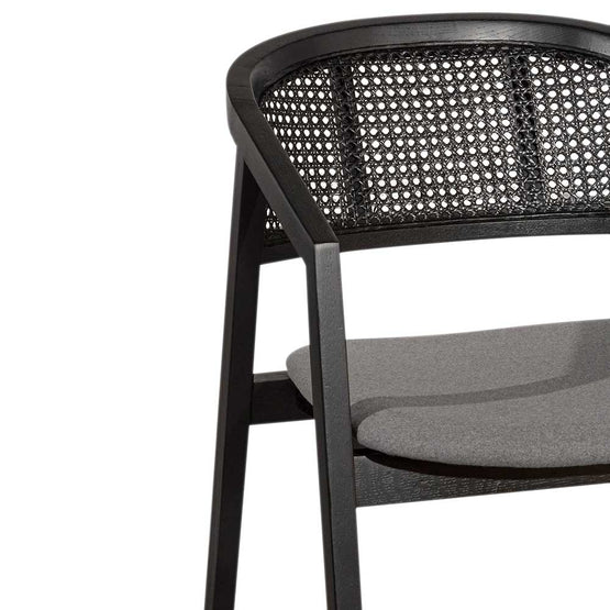 Molina Black Wood Dining Chair - Grey Seat DC6462-CU