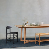 Set of 2 - Erika Rattan Dining Chair - Full Black Dining Chair Oakwood-Core   