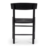 Set of 2 - Erika Rattan Dining Chair - Full Black Dining Chair Oakwood-Core   