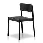 Filiberto Rope Seat Dining Chair - Black Dining Chair Swady-Core   