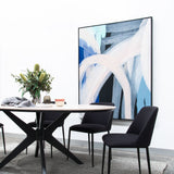 Tisha Fabric Dining Chair - Black - Last One Dining Chair Swady-Core