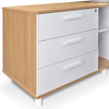 Halo 180cm Executive Office Desk With Left Return - Natural Office Desk Sun Desk-Core   