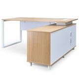 Halo 180cm Executive Office Desk With Right Return - Natural Office Desk Sun Desk-Core   