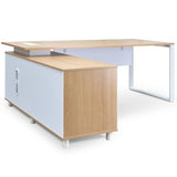 Halo 180cm Executive Office Desk With Left Return - Natural Office Desk Sun Desk-Core   