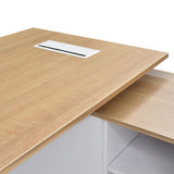 Halo 180cm Executive Office Desk With Right Return - Natural Office Desk Sun Desk-Core   