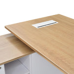 Halo 180cm Executive Office Desk With Left Return - Natural OT2094-SN