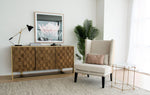 Mercer Lounge Fabric Wingback Chair - Classic Cream LC2040-CA