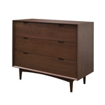 Asta 3 Drawer Chest Scandinavian Design - Walnut Drawer VN-Core   