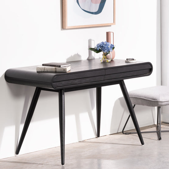Joshua Narrow Wood Console Table - Black DT2421-DR