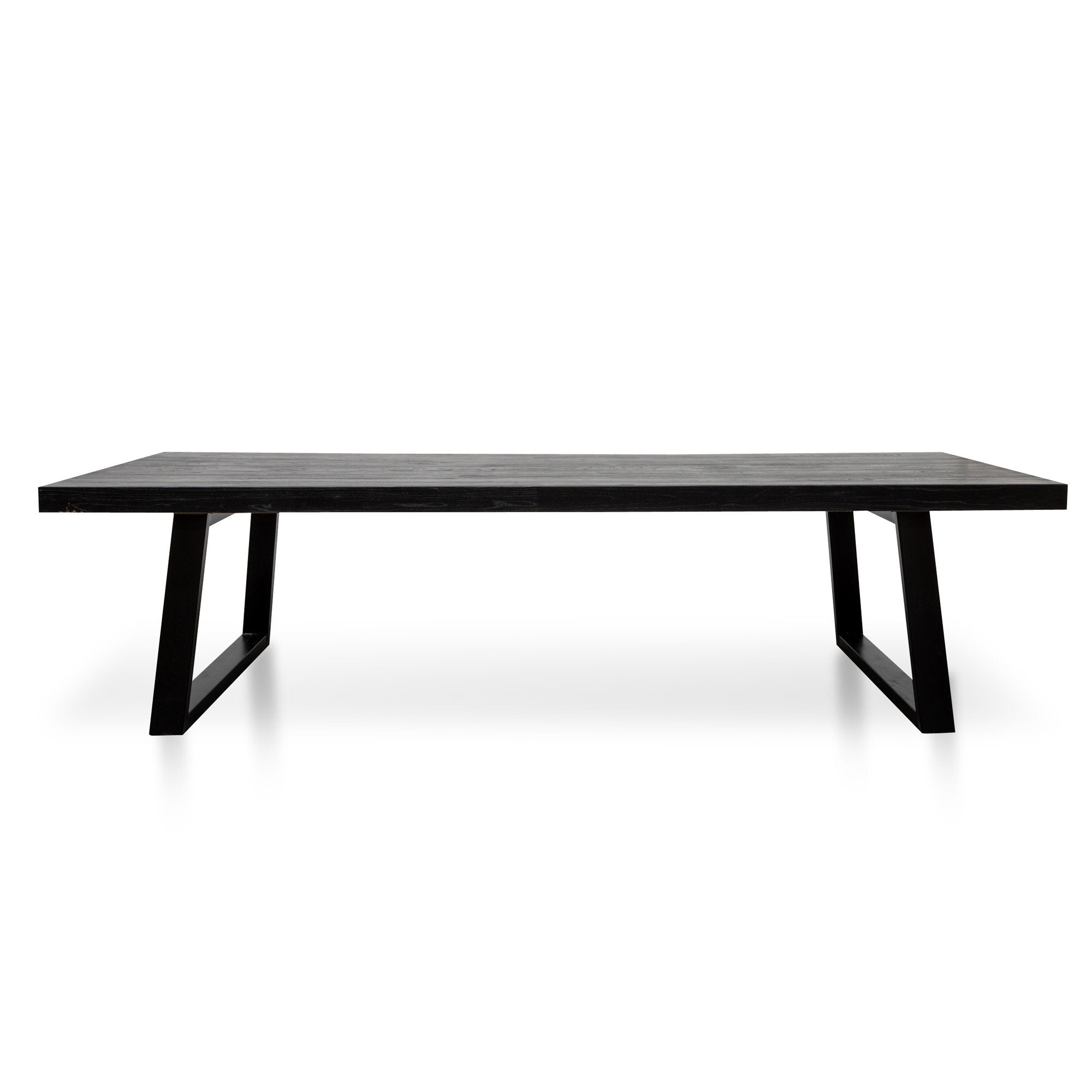 Edwin 3m Reclaimed Dining Table - Full Black Dining Table Reclaimed-Core